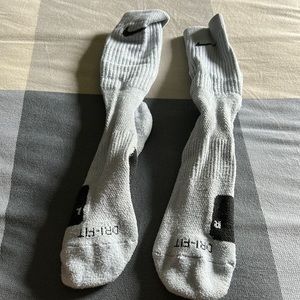 grey and black nike elite socks